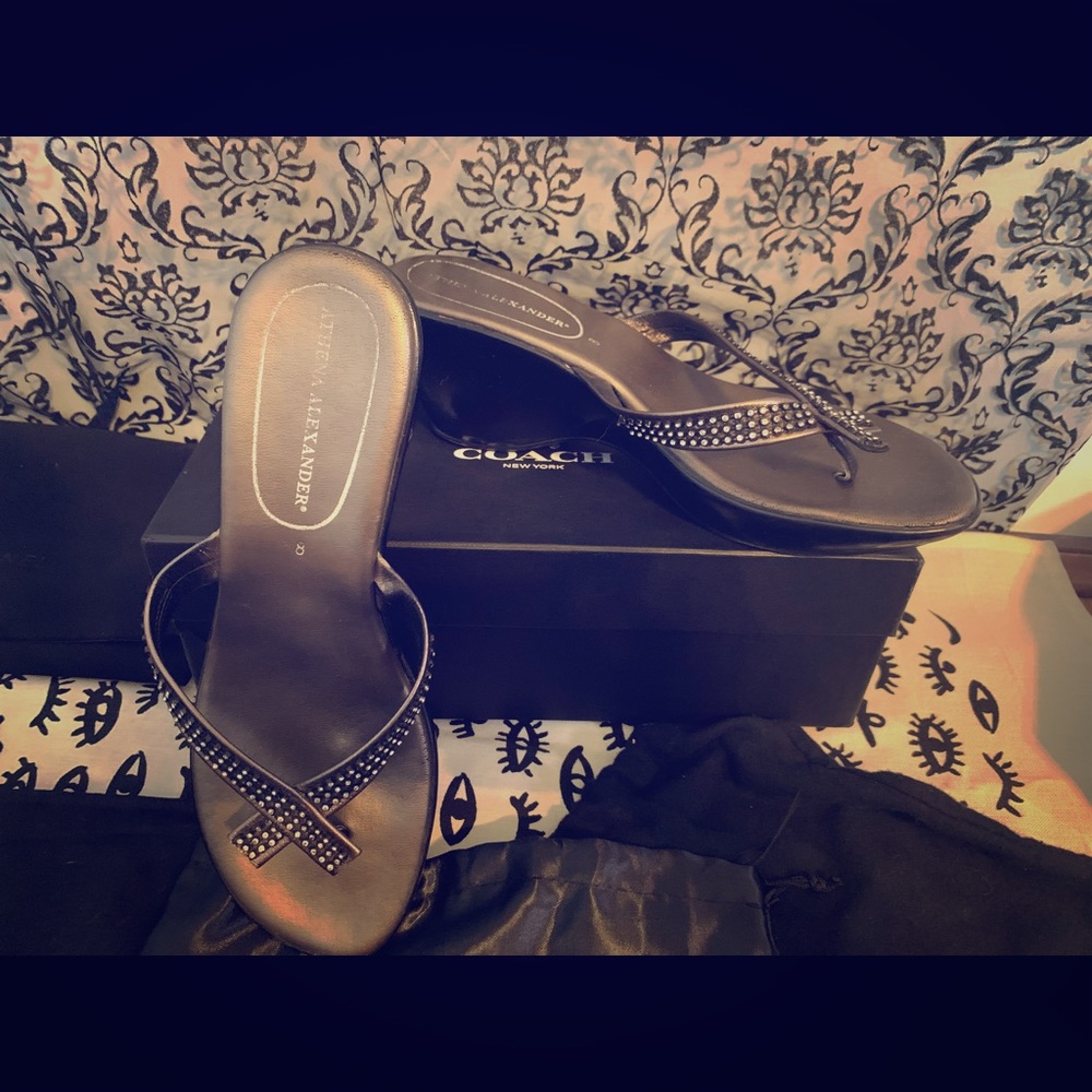 Athena Alexander jeweled sandals size 8